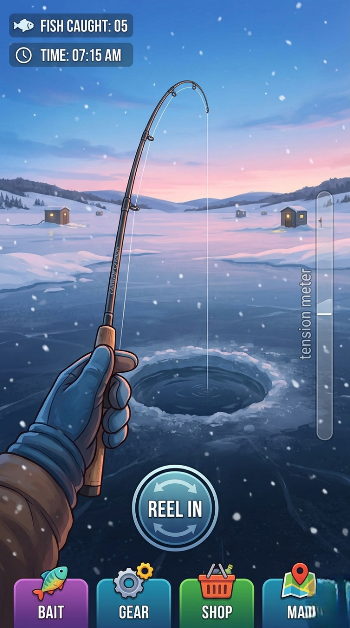 Trophy catch - landing a massive pike on ice