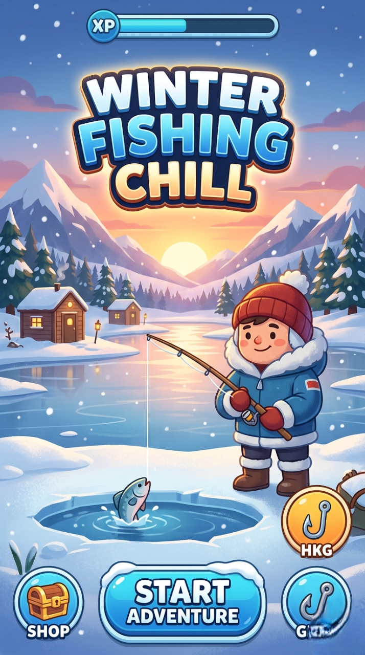 Winter blizzard challenge - fishing in extreme weather